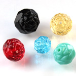 Fire Polished Rosebud Beads