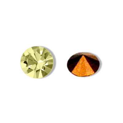 Swarovski Crystal Point Back Foiled Chaton - PP17 JONQUIL