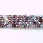 Czech Glass Fire Polish Bead - Round 04MM PURPLE MIX