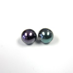 Czech Glass Pearl 1-Hole Ball - 10MM BLACK TAHITI 89031