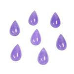 Gemstone Flat Back Cabochon - Pear 10x6MM QUARTZ DYED #16 PURPLE