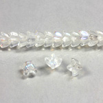 Czech Pressed Glass Bead - Cap 06MM CRYSTAL AB