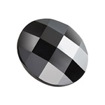 Preciosa Crystal Flat Back MAXIMA Chessboard Circle - 10MM JET