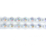 Plastic Rhinestone Banding 2 Row PP26 (SS13) CRYSTAL AB-ALABASTER