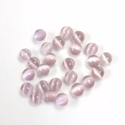 Fiber-Optic Cabochon - Round 04MM CAT'S EYE LT PURPLE