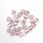 Fiber-Optic Cabochon - Round 04.5MM CAT'S EYE LT PURPLE