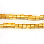 Czech Glass Fire Polished Bead - Atlas 04x4MM TOPAZ