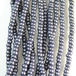 Preciosa Czech Glass Seed Bead - Round 08/0 TERRA COATED JET PEARL 28928