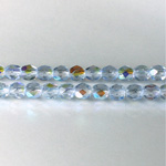 Czech Glass Fire Polish Bead - Round 05MM LT SAPPHIRE AB