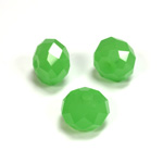 Chinese Cut Crystal Bead - Rondelle 06x8MM OPAL GREEN