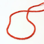 Gemstone Bead - Smooth Round 03MM DOLOMITE DYED CORAL