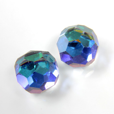 Preciosa Crystal Flat Back 3/4 Ball - Regular Cut 662 10MM VITRAIL GREEN