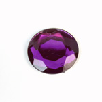 Plastic Flat Back Foiled Rose Cut Rhinestone - Round 25MM FUCHSIA