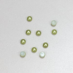 Glass Medium Dome Cabochon Pearl Spray Finish - Round 04MM DARK OLIVE