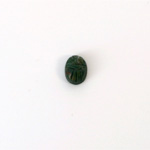 Gemstone Flat Back Carved Scarab 08x6MM BLOODSTONE