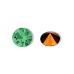 Swarovski Crystal Point Back Foiled Chaton - PP24 GREEN TURMALINE