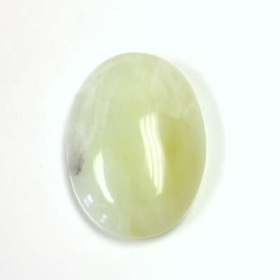 Gemstone Cabochon - Oval 30x22MM JADE LT GREEN