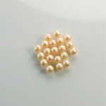 Czech Glass Pearl No-Hole Ball - 2.5MM CREME 70414