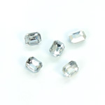 Plastic Point Back Foiled Stone - Cushion Octagon 08x6MM CRYSTAL