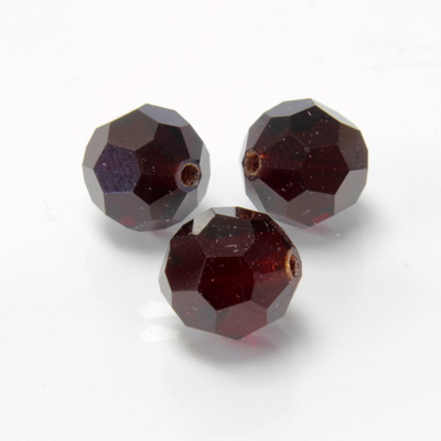 Preciosa Crystal Bead Regular Cut - Round 12MM GARNET