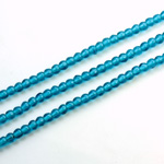 Czech Pressed Glass Bead - Smooth Round 03MM CAPRI BLUE