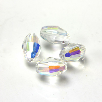 Preciosa Crystal Bead - Olive 06x4MM CRYSTAL AB