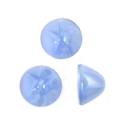 Czech Glass High Dome Lampwork Cabochon - Round 09MM STAR SAPPHIRE