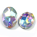 Asfour Crystal Flat Back Sew-On Stone - Oval 24x17MM CRYSTAL AB