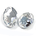 Asfour Crystal Flat Back Sew-On Stone - Oval 24x17MM CRYSTAL