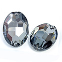 Asfour Crystal Flat Back Sew-On Stone - Oval 24x17MM DARK SHADOW