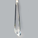 Asfour Crystal Chandelier Pendant - Hexagonal Drop  - 100x26MM (4 Inch) CRYSTAL 1 Hole