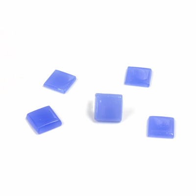 Czech Glass Low Dome Buff Top Cabochon - Square 06x6MM CALCEDON