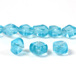 Glass Bead TablePolished - Diamond 08x8MM AQUA