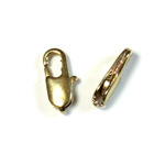 Brass Lobster Claw Clasp - Parrot Flat 16x6MM