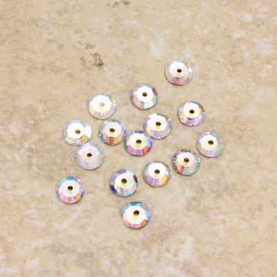 Asfour Crystal Loch Rose Sew-On Stone - Sequin 03MM CRYSTAL AB