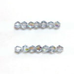 Czech Glass Fire Polished Bead - Bicone 04MM LT SAPPHIRE AB