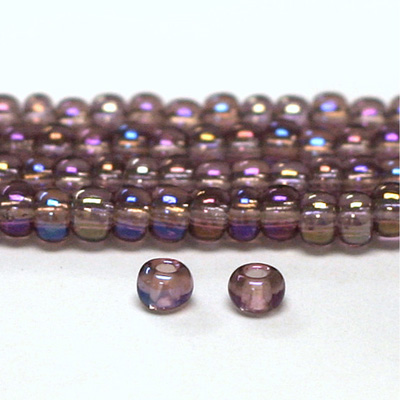 Preciosa Czech Glass Seed Bead - Round 08/0 LT AMETHYST AB 21010