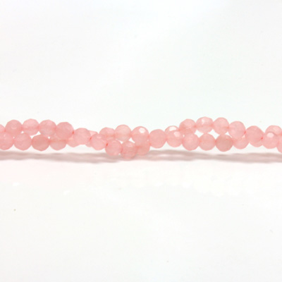 Gemstone Bead - Faceted Round 04MM ROSE QUARTZ