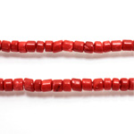 Plastic Mixed Color Heishi Bead  5MM RED CORAL