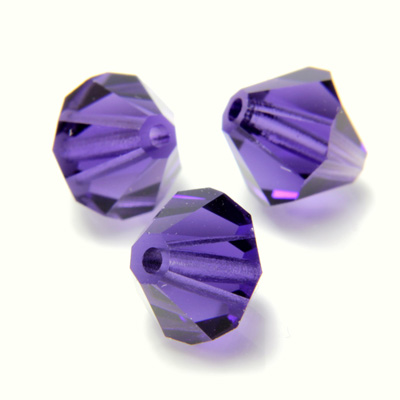 Preciosa Crystal Bead - Bicone 04MM DEEP TANZANITE