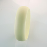 Acrylic Bangle - Wide Domed 25MM IVORY