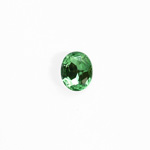 Glass Point Back Foiled Tin Table Cut (TTC) Stone - Oval 06x4MM PERIDOT