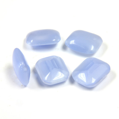 Glass Point Back Buff Top Stone Opaque Doublet - Cushion Octagon 10x8MM BLUE MOONSTONE