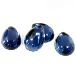Plastic Flat Back Foiled Cabochon - Pear 15x11MM MONTANA
