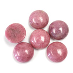 Gemstone Cabochon - Round 12MM RHODONITE