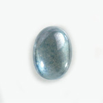 Glass Medium Dome Coated Cabochon - Oval 25x18MM LUSTER BLUE