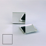 Glass Flat Back Foiled Mirror - Square 18x18MM CRYSTAL