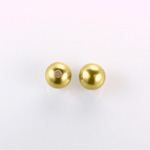 Czech Glass Pearl 1-Hole Ball - 08MM GOLD 70486