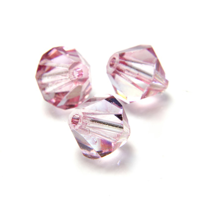 Preciosa Crystal Bead - Bicone 06MM LT PINK