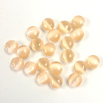 Fiber-Optic Cabochon - Round 05MM CAT'S EYE PEACH